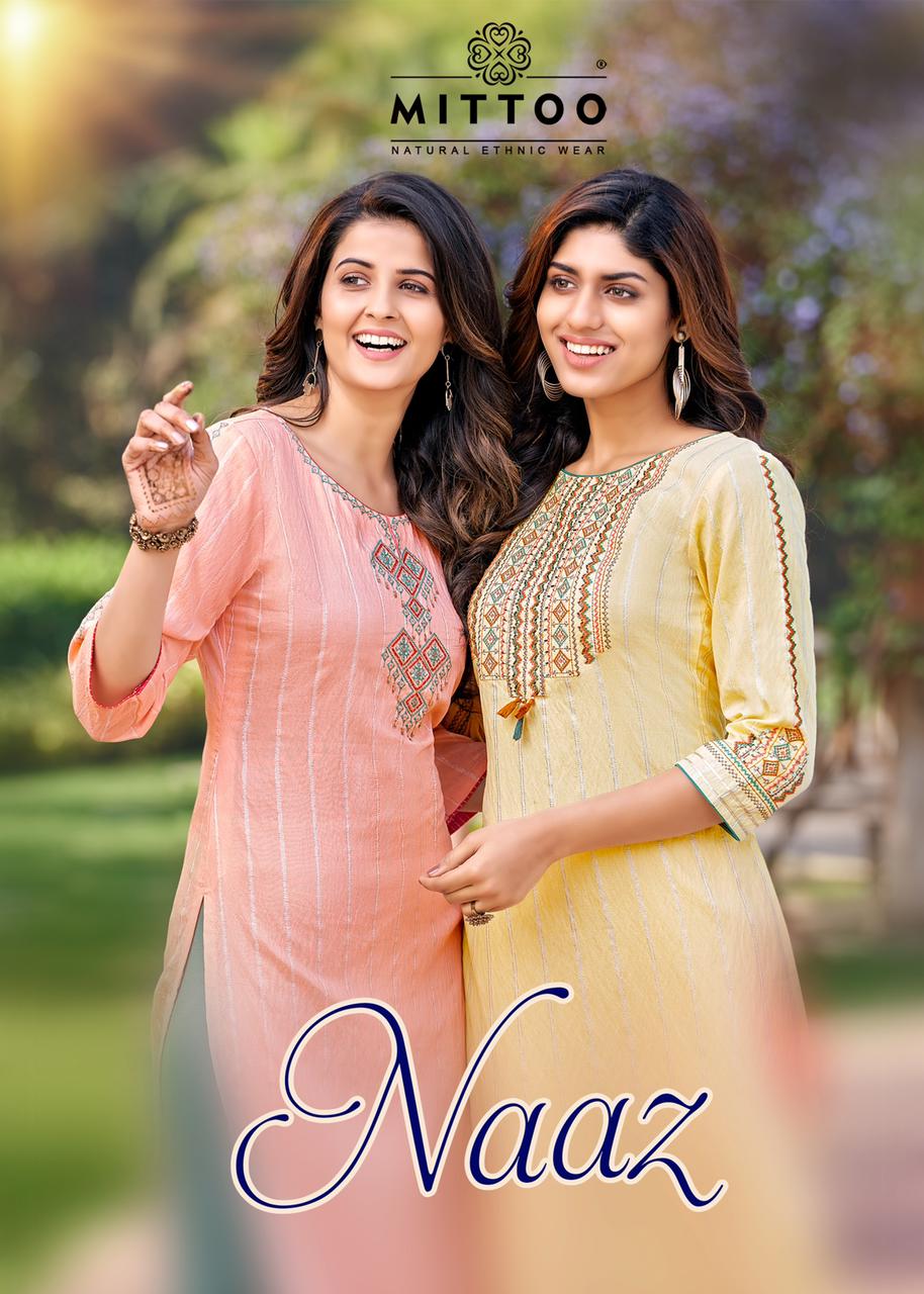 Mittoo Naaz Latest Designer Party Wear Pure Cotton Designer Kurti Collection